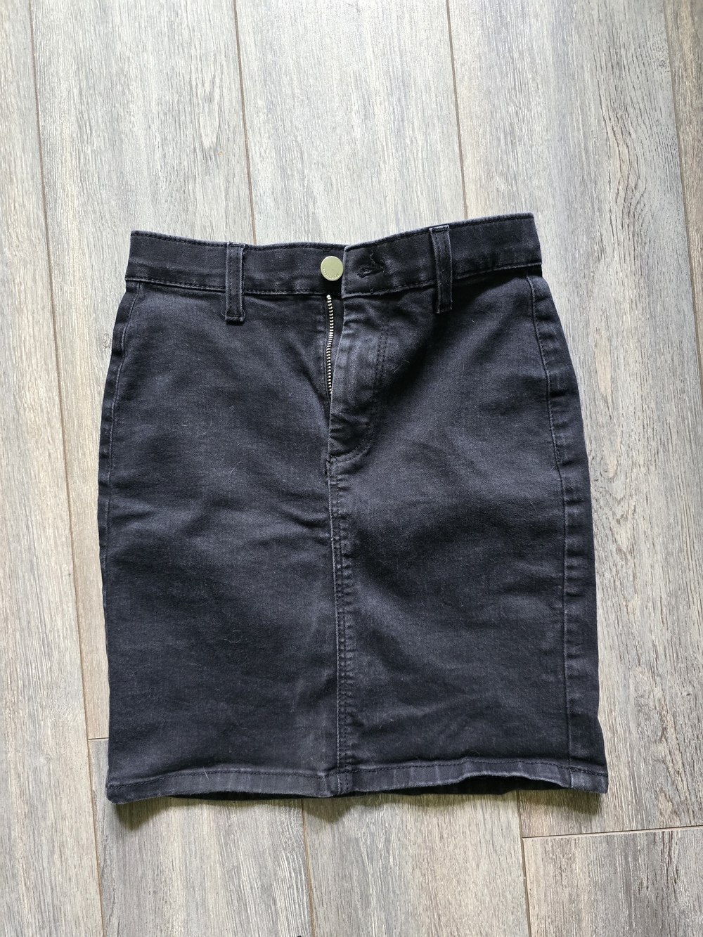 🛍3/$30 Topshop Black Denim Mini Skirt